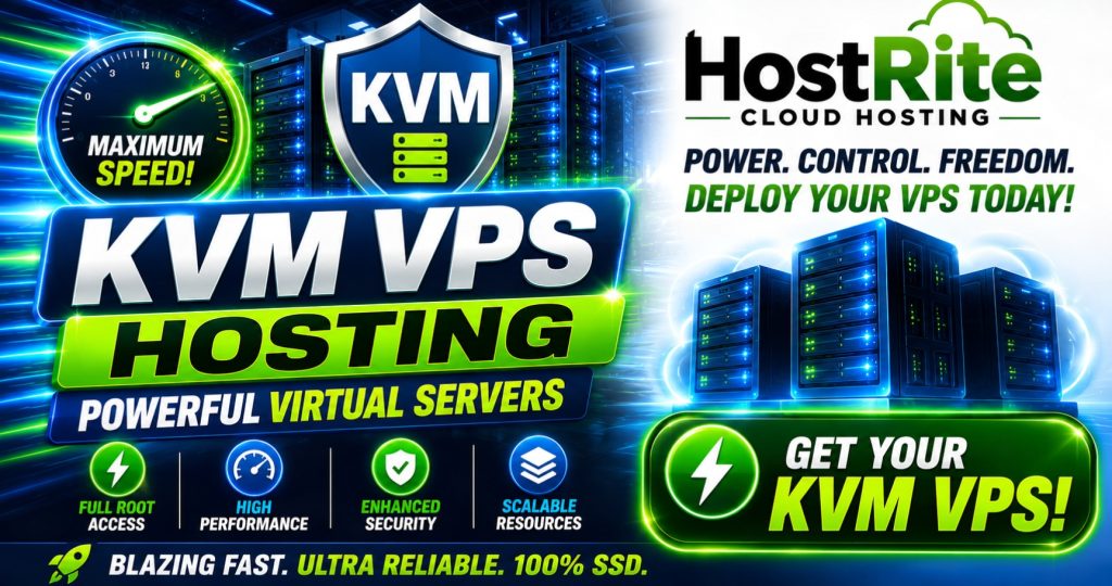 Fast KVM VPS Hosting At HostRite