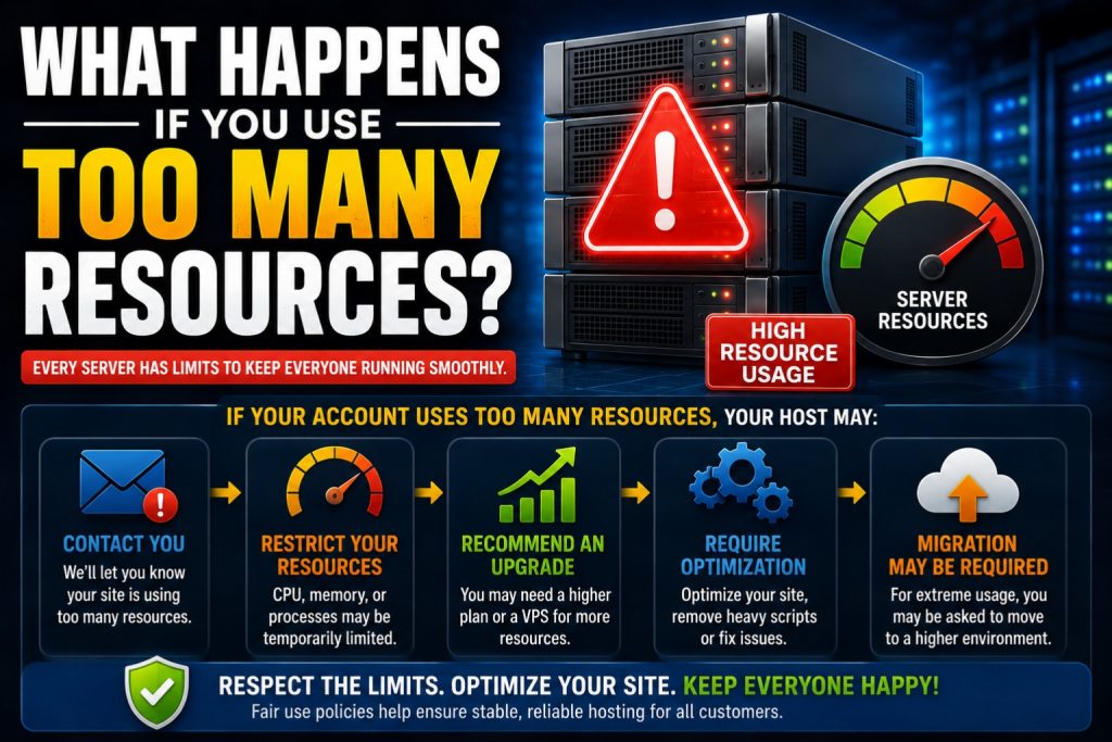 Unlimited Web Hosting What Happens If You Use Too Many Resources